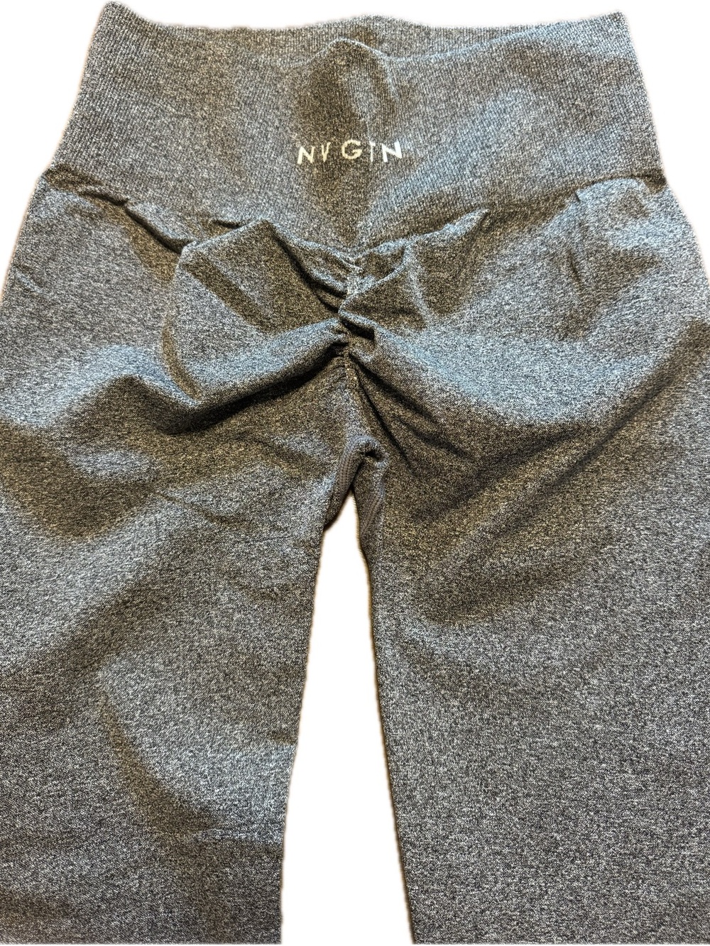 NVGTN Charcoal Heather High-Rise Scrunch Leggings - Picture 4 of 4